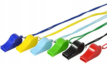 Plastic Referee Whistles ENERO Set of 12
