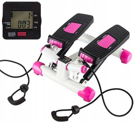 S3033 Pink Incline Stepper with Cords HMS