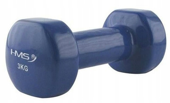 Cast iron dumbbell. Dumbbell vinyl. 3 kg HMS