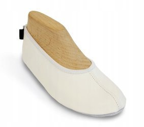 Baletki skórzane z wkładką ABAKUS