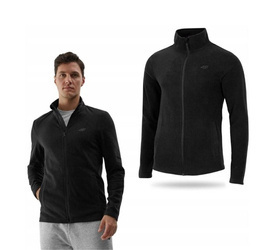 MEN'S FLEECE WITH ZIPPER WARM SWEATSHIRT WITH STAND-UP COLLAR 4F M175 4FWSS24TFLEM175