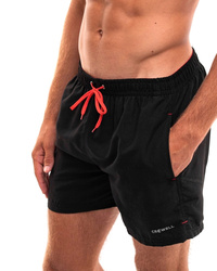 MĘSKIE SZORTY KĄPIELOWE SPODENKI CROWELL 300/400-BLACK PLUS SIZE