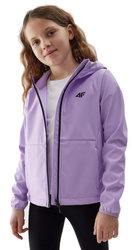 Girls' Softshell Jacket 4F Windbreaker F206