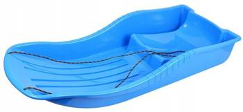 Plastic snow sled with a rope