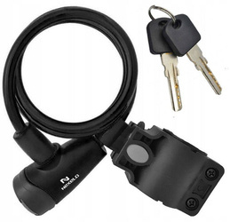 Nexelo L233770 Key Lock Spiral Bicycle Lock
