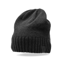 CZAPKA DAMSKA ZIMOWA 4F F435 CZARNA DWUWARSTWOWA  BEANIE